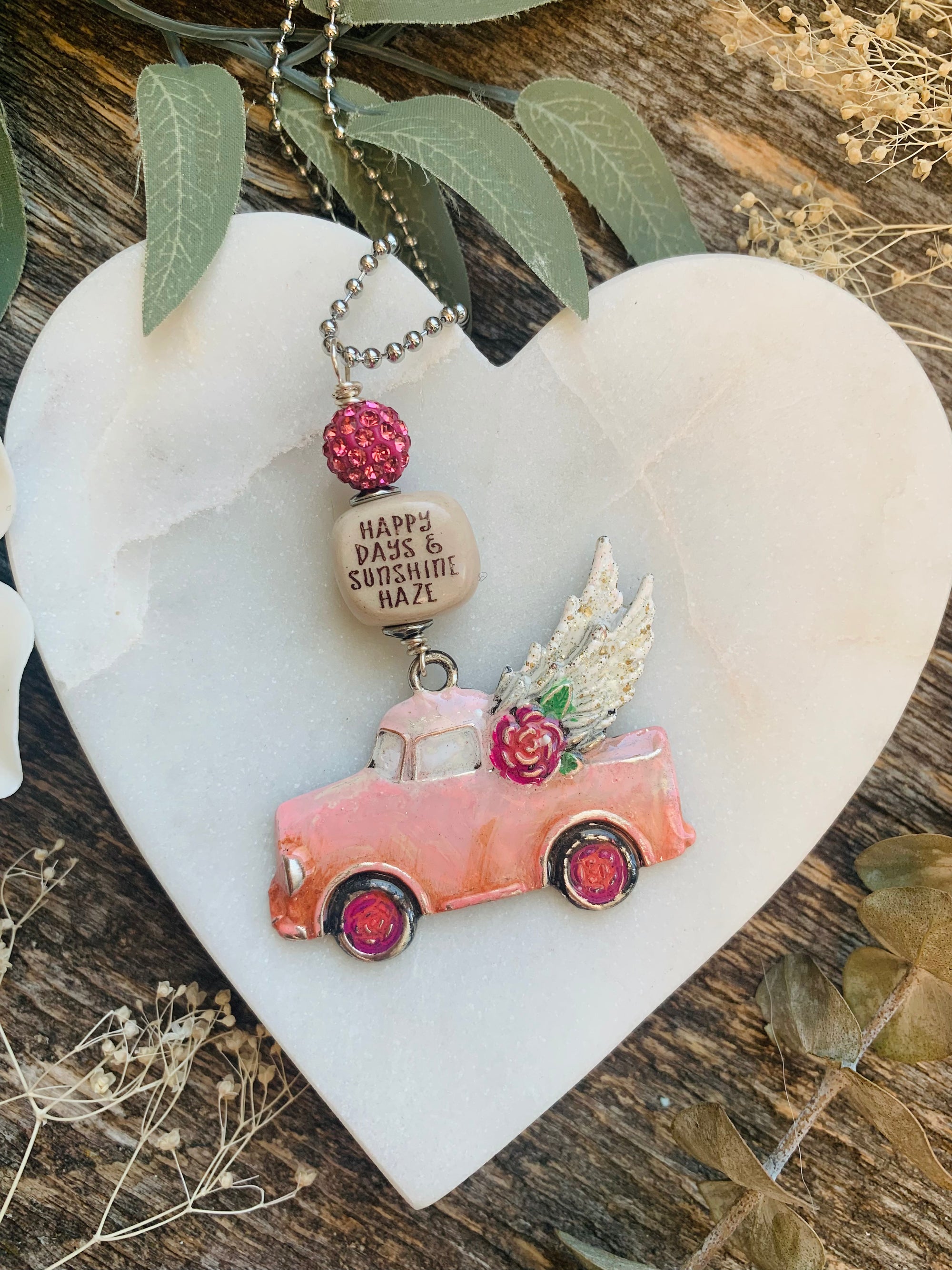 Happy Daze Vintage Truck Necklace