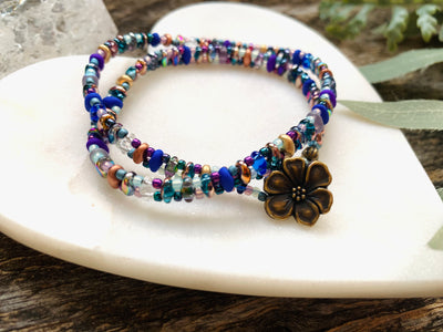 Hibiscus Garden Wrap Bracelet