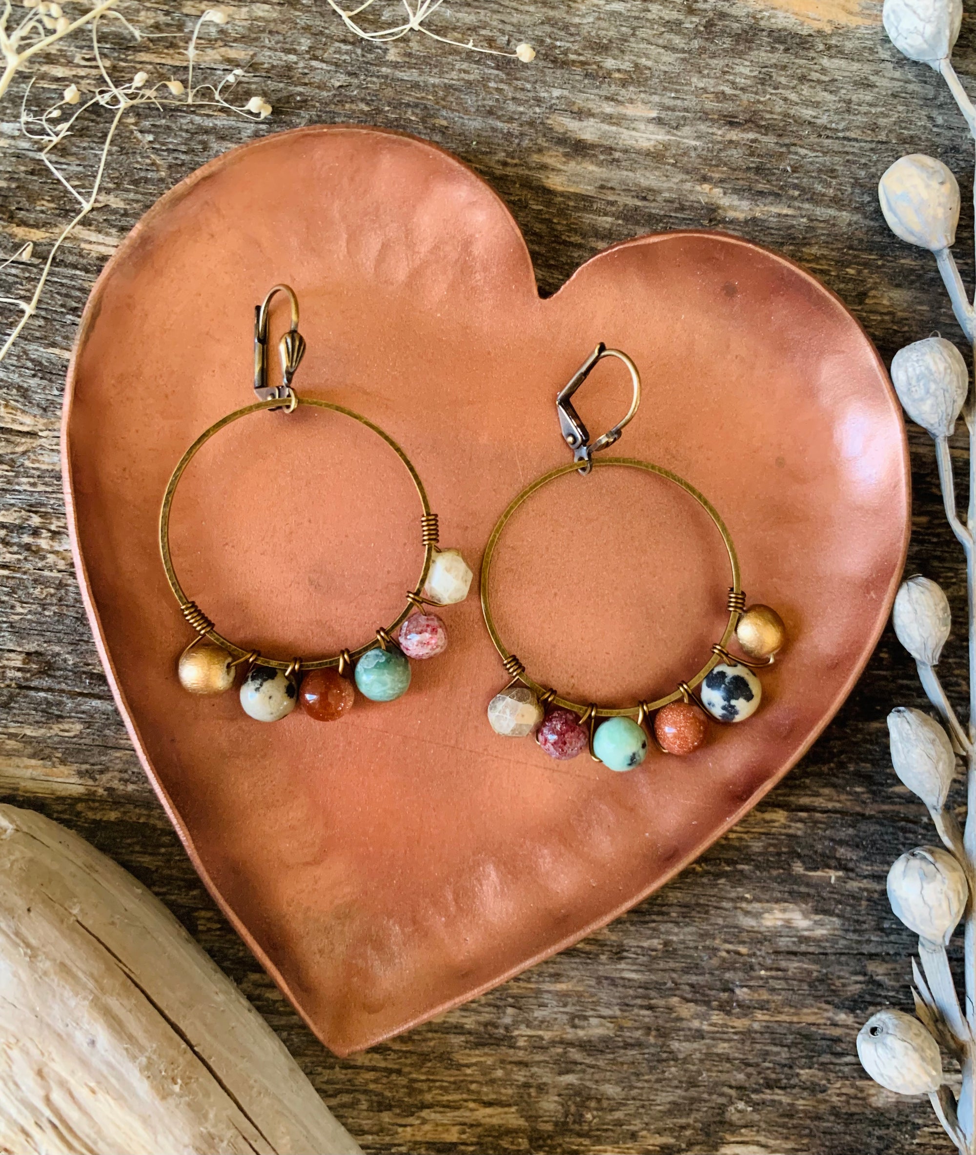 Wanderer Gem Hoops