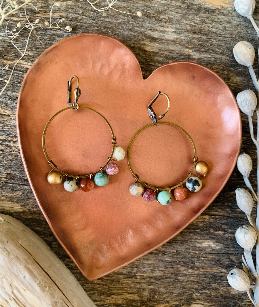 Wanderer Gem Hoops
