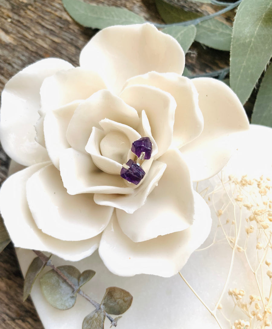 Amethyst Studs