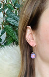 Scarlet Crystal Filigree Earrings
