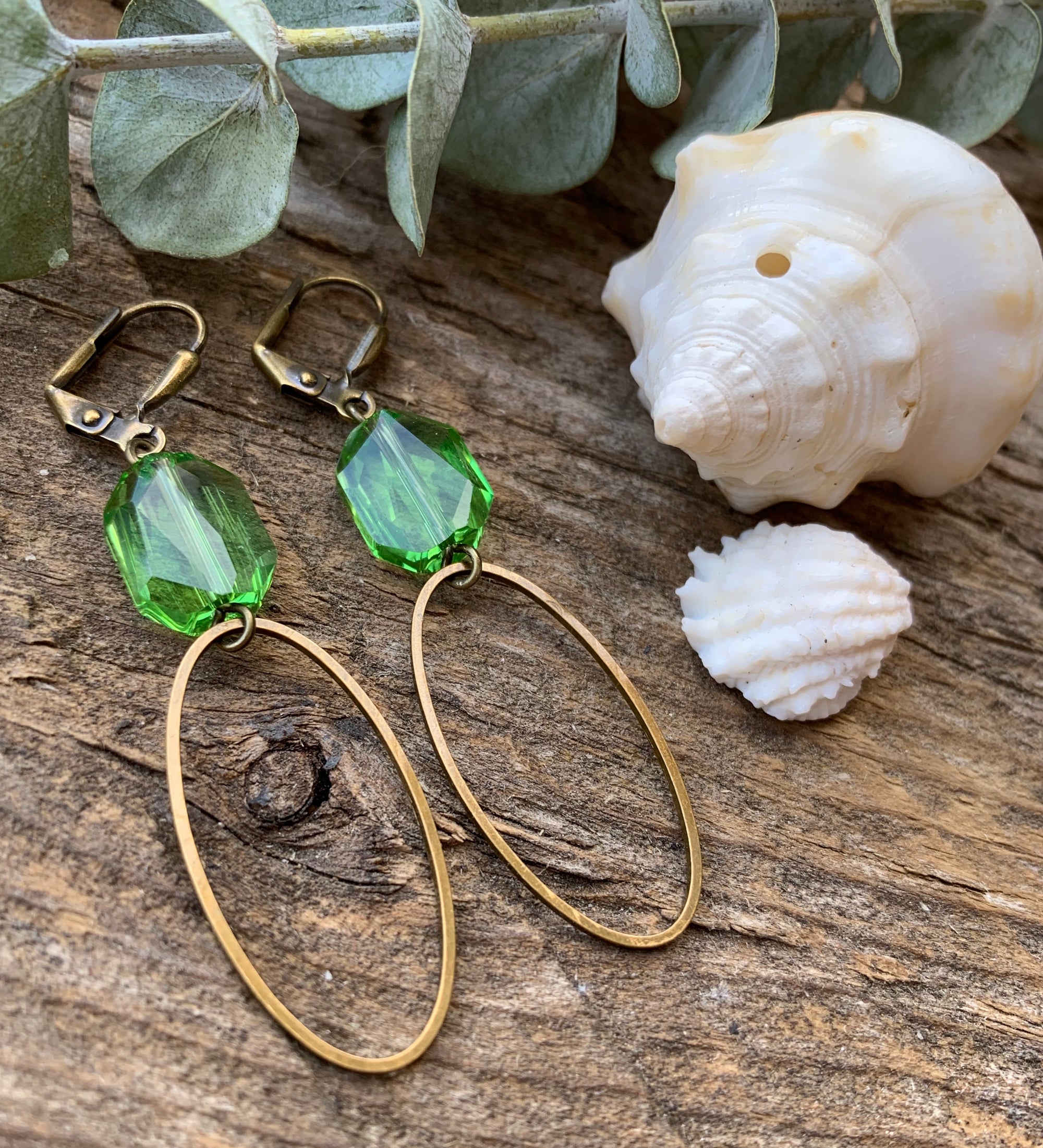 Peridot Calla Earrings