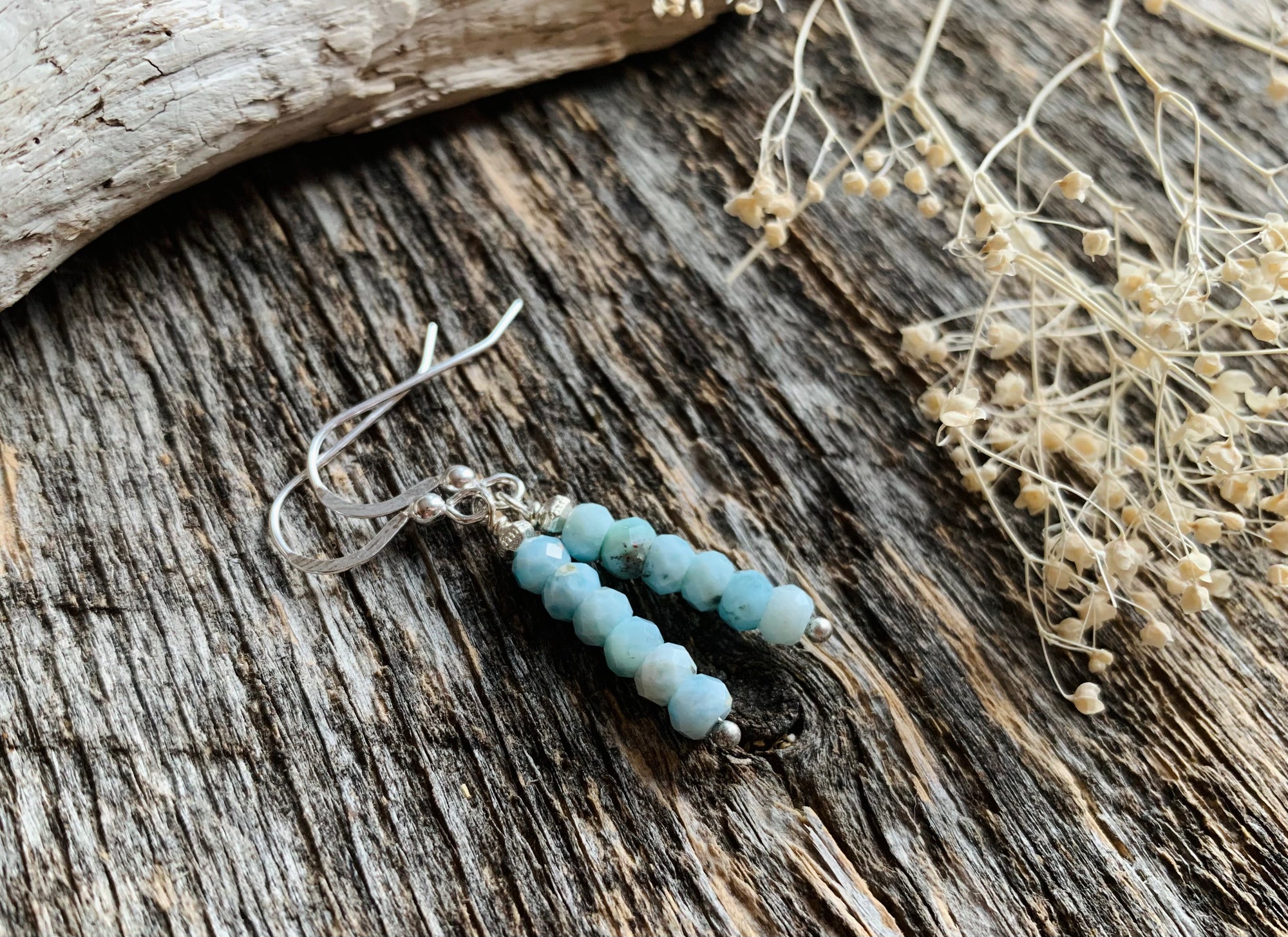 Petite Larimar Dangle Earrings