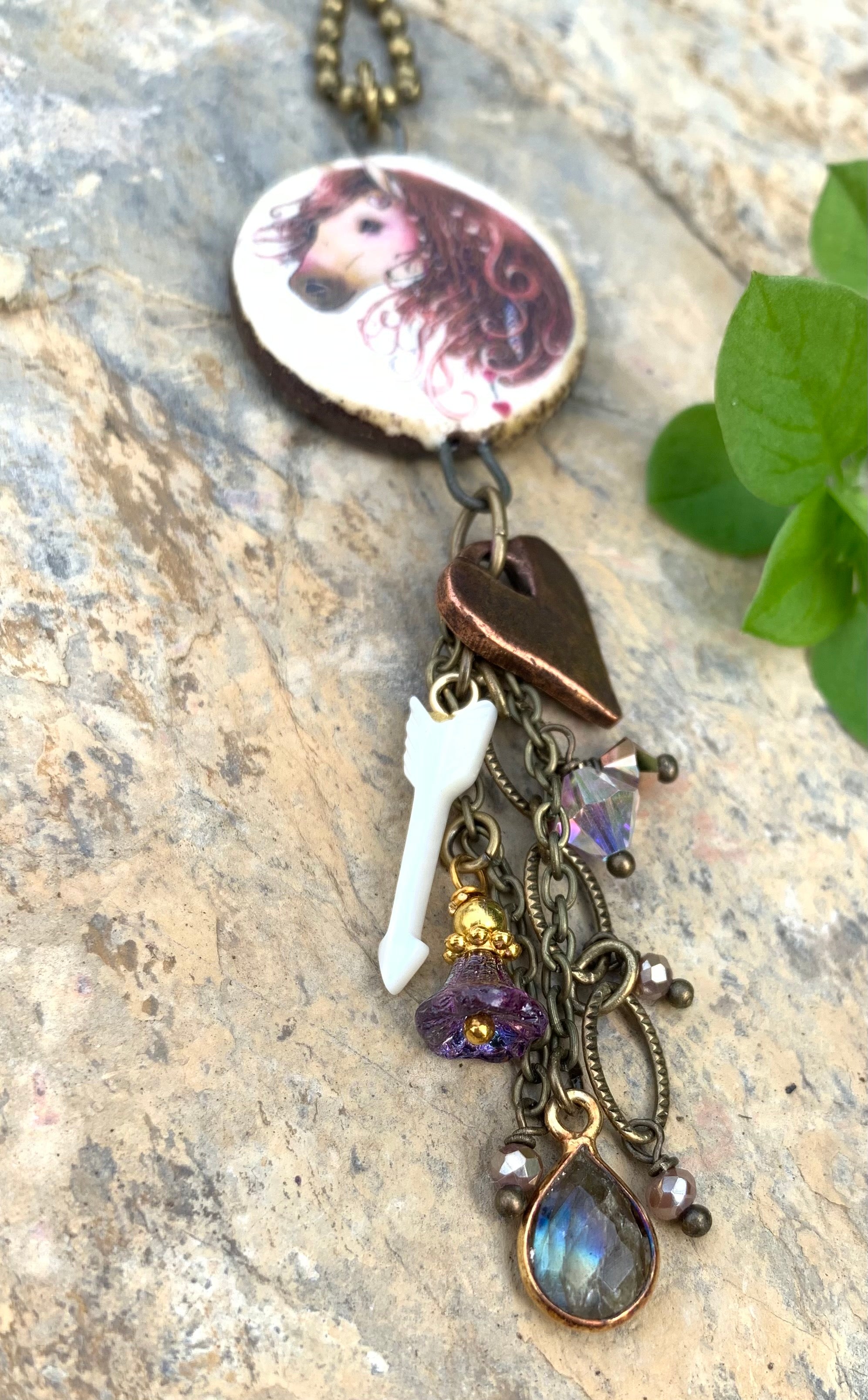 Follow your Arrow Horse Necklace