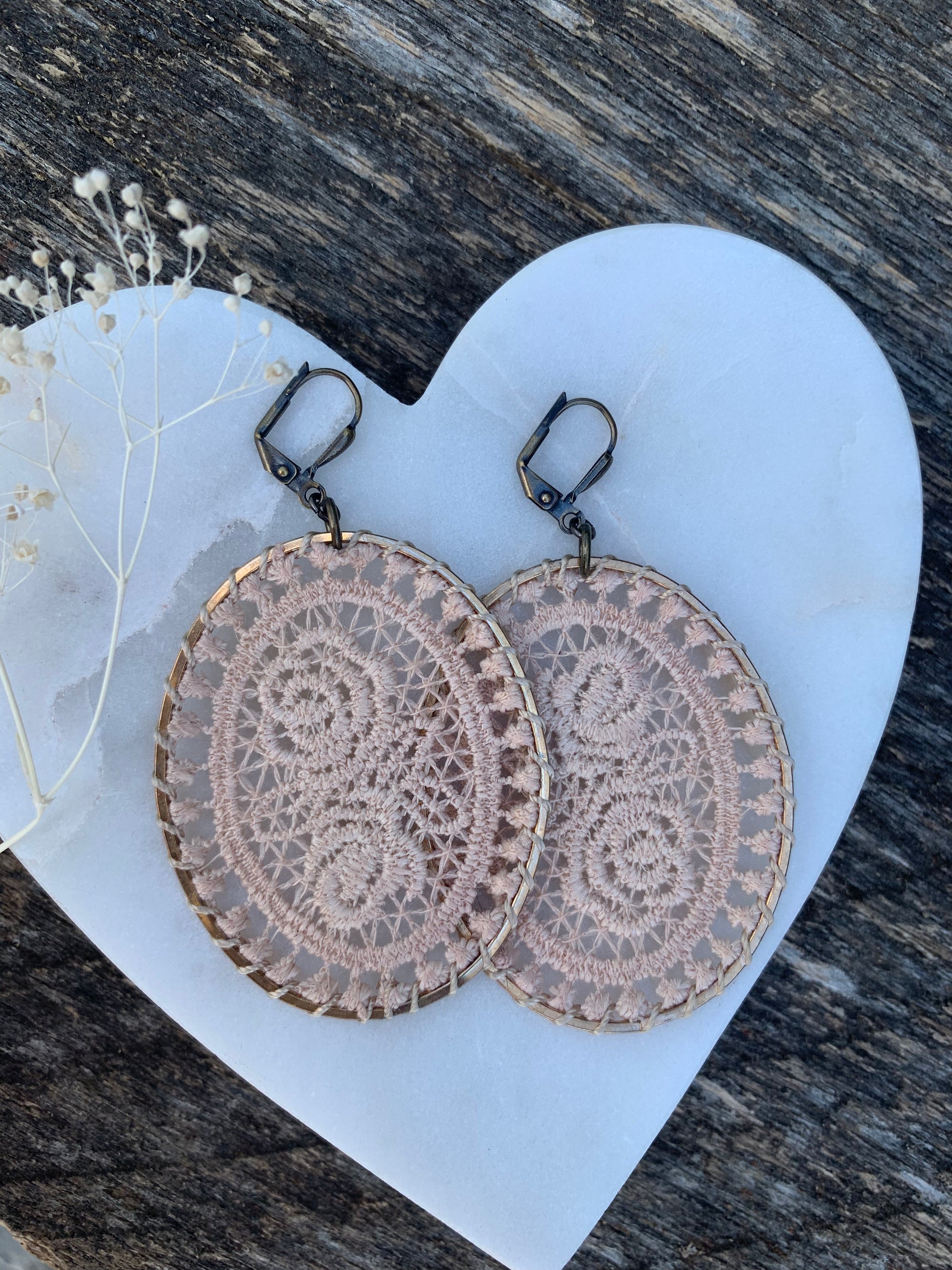 Latte Doily Earrings