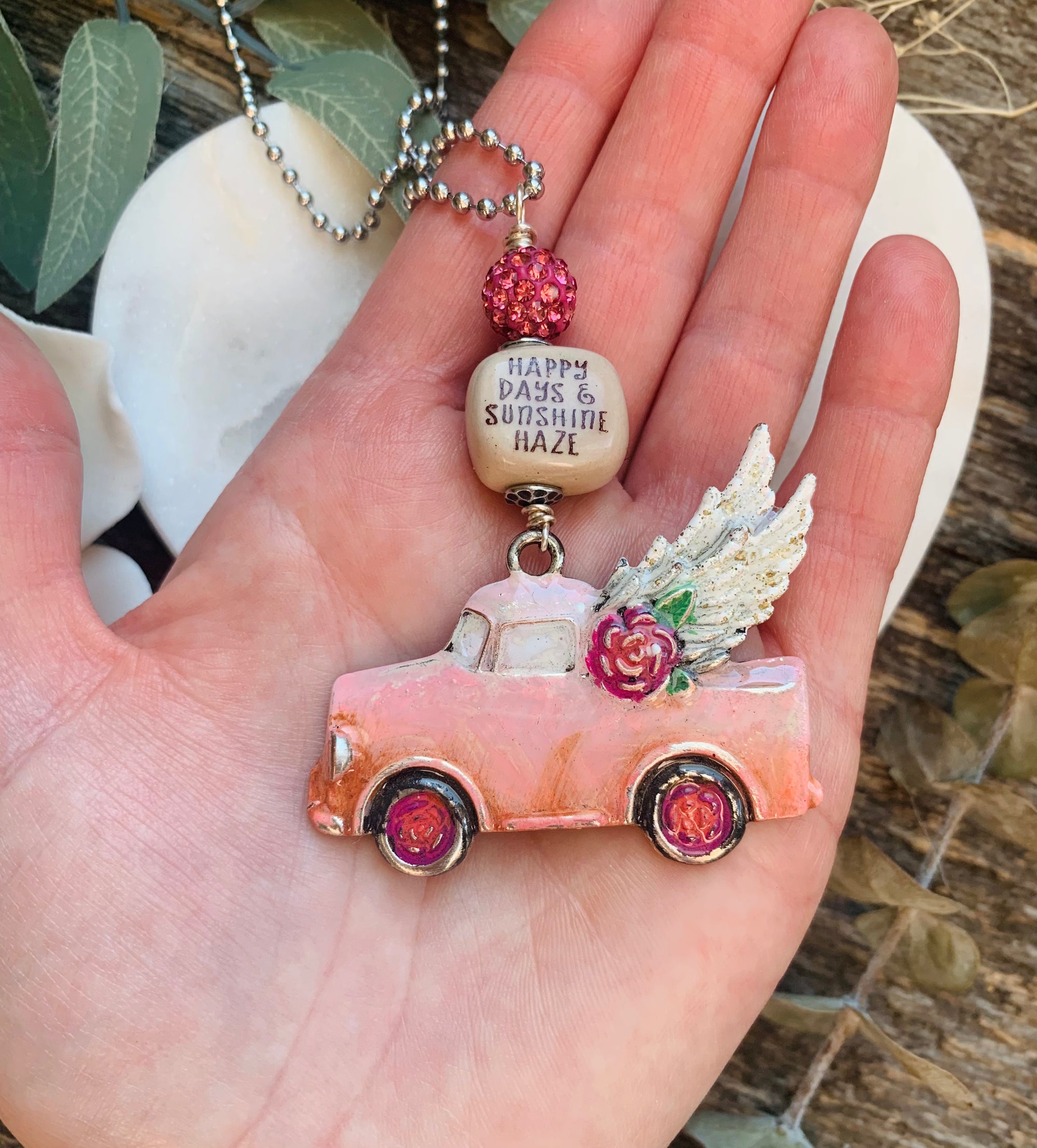 Happy Daze Vintage Truck Necklace