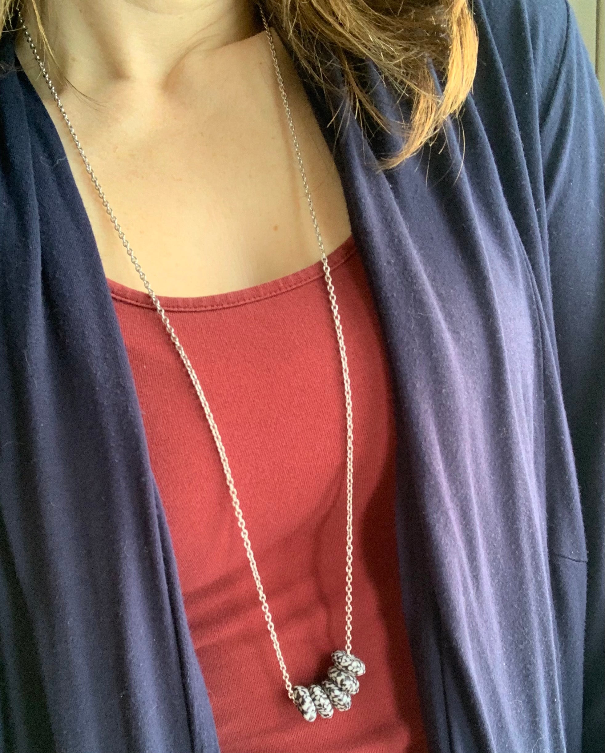 Multi Coloured African Glass Necklace