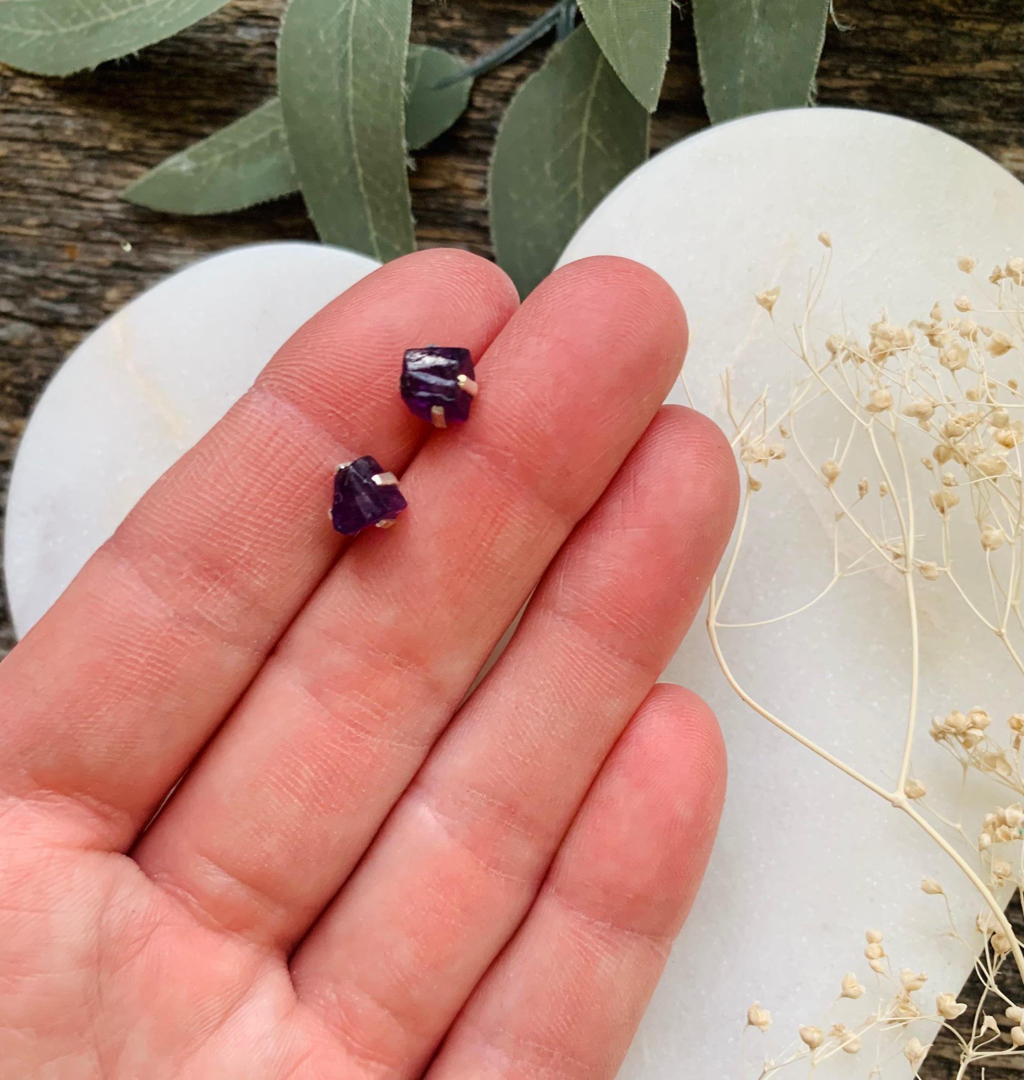 Amethyst Studs