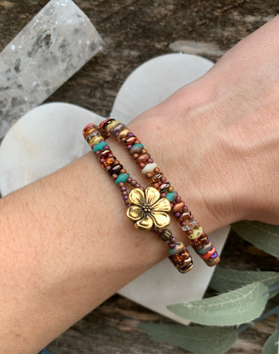 Desert Garden Wrap Bracelet