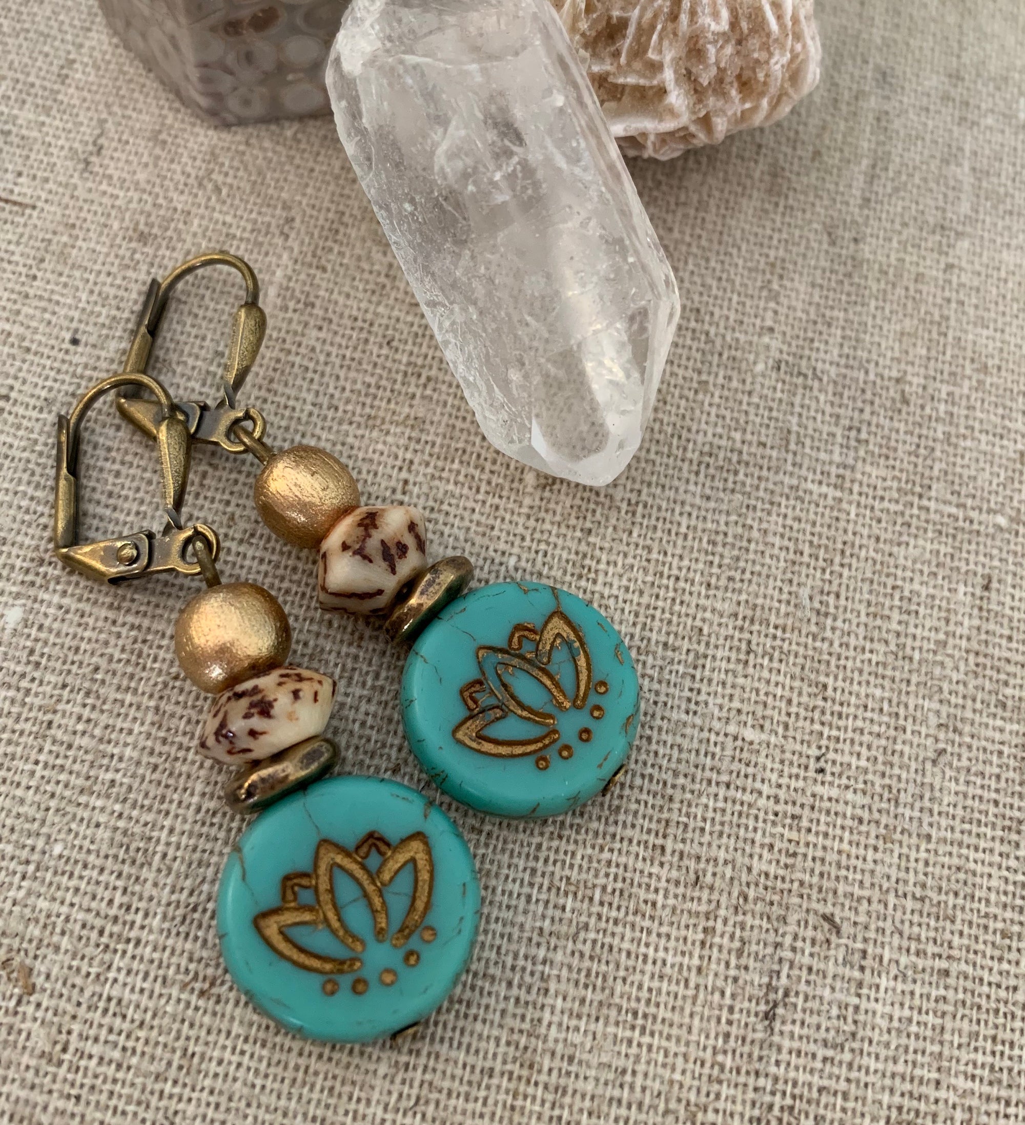 Lotus Earrings
